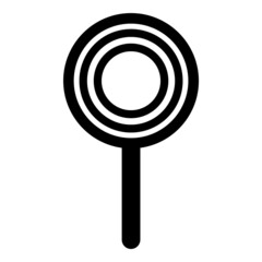 Magnifier Flat Icon Isolated On White Background