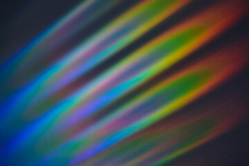 Light prism in dark background