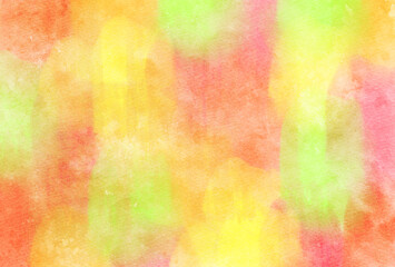 背景素材_水彩テクスチャ_オレンジ