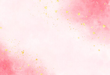 背景素材_水彩テクスチャ_ピンク