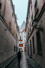 Zlata street, Narrow street in Prague old town