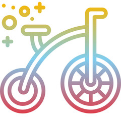monocycle gradient icon © sittipat