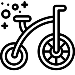 monocycle line icon © sittipat