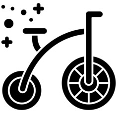 monocycle solid icon © sittipat