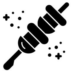 skewer solid icon