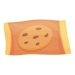 Fruit cookies icon cartoon vector. Chocolate cake. Dessert breakfast