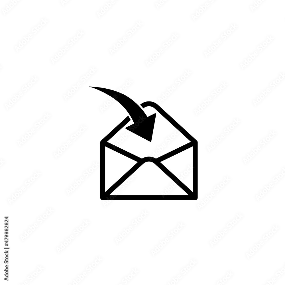 Aufkleber mail icon, envelope icon, message icon vector for web, computer and mobile app eps 10