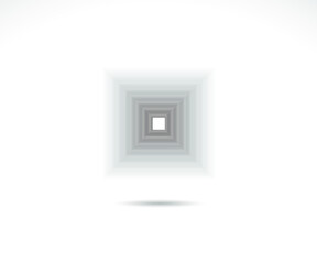 Geometric Square logo. Stroke square frame. Line icon, sign, symbol, Flat design, button, web, picture frame. vector - illustration eps 10.