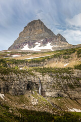 Majestic view from the Going to sun road in the Glacier National Park , Montana