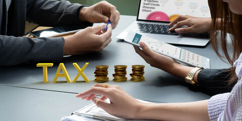 Businesswoman and businessman boss manager company office startup discuss brainstorm talk work job career report graph chart strategy vision idea tax day income schedule document information financial