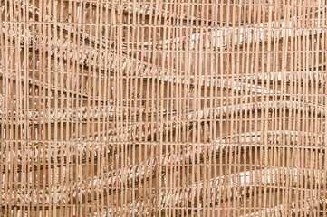 nature background of brown handicraft weave texture rattan surfac - 479984080