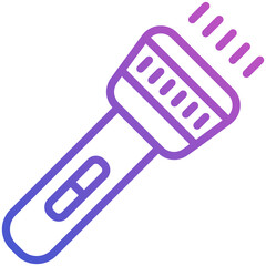 Flashlight line gradient icon