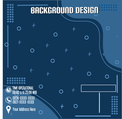 Editable post template social media banners for digital marketing. Vector illustration. 