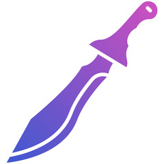 Knife Blade flat gradient icon