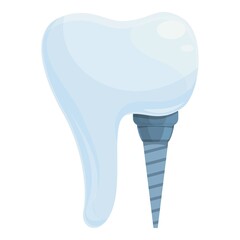Dental bone icon cartoon vector. Oral tooth. Care clinic