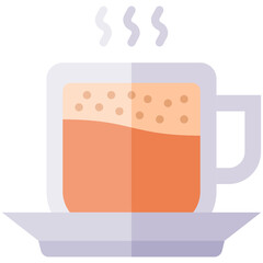 Hot Cappuccino flat icon