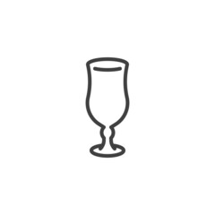 Hurricane glass line icon