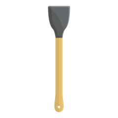 Roast spatula icon cartoon vector. Grill spoon. Chef cooking