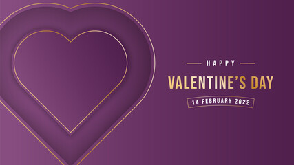 Valentine's day background design vector