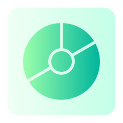 pie chart gradient icon