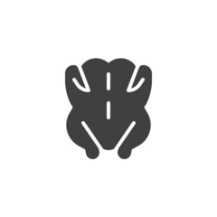 Obraz premium Chicken meat vector icon