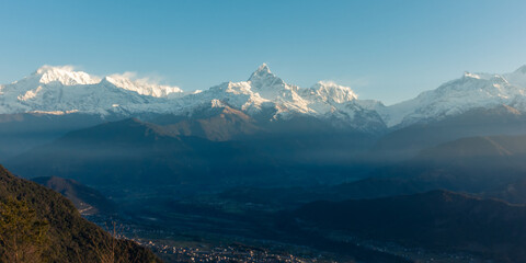 Fishtail machapuchare Annapurna Himalaya Mountain Sunrise