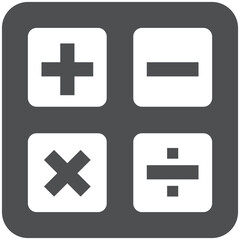 Obraz premium calculation sign icon on white