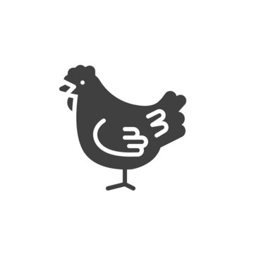 Chicken vector icon