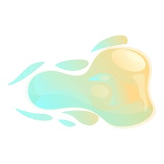 Gun flash light icon cartoon vector. Shot effect. Fire weapon