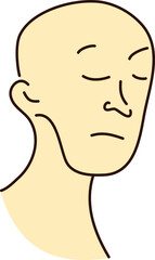 Bald Guy With Attitude Expression