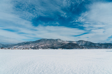 山形の雪景色（山形県東根市）