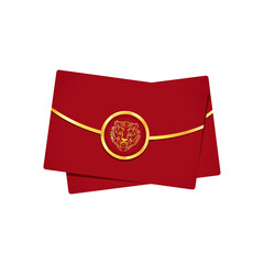 Chinese reward. Red paper pack. Envelope vector. Year of the Tiger. Red pack. zodiac. A red envelope containing money for children during the Chinese New Year.