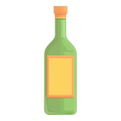 Oil bottle icon cartoon vector. Olive food. Cooking healthy