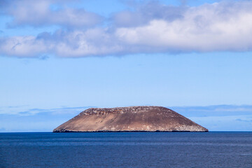Daphne Major Island, a Tuff cone volcano in the Galapagos Islands