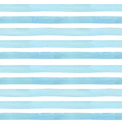 Wall murals Painting and drawing lines Watercolor hand painted stripe background. Seamless pattern with stripes. Watercolor pastel gentle color pattern