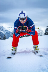 Skifahrer / Skisport