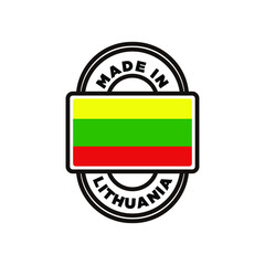MADE IN LITHUANIA MODERN BADGE