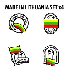 MADE IN LITHUANIA MODERN BADGE