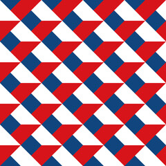 seamless pattern of czechia flag. vector illustration. print, book cover, wrapping paper, decoration, banner and etc
