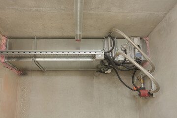 Automatic ventilation pipe. Industrial exhaust system