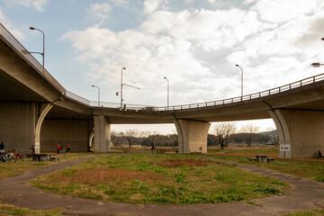 熊本の光の森近くの公園 バスケットコート