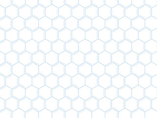 DNAの構造をイメージした六角形の背景素材_パターン