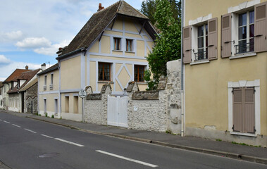 La Chaussee d Ivry; France - june 23 2021 : picturesque village