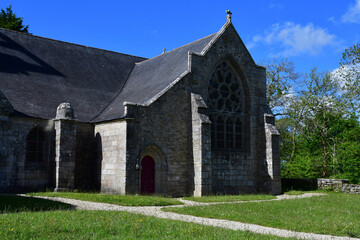 Fototapeta na wymiar Ploneour Lanvern; France - may 16 2021 : Languivoa chapel