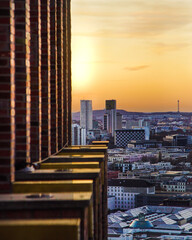 Fototapeta na wymiar The skyline of a part in Berlin