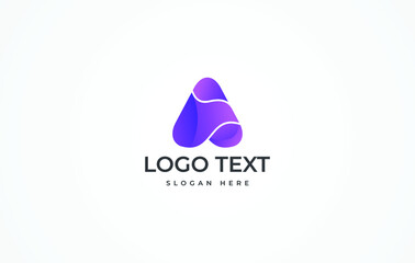 A Logo,  Letter Logo Design Vector Illustration Modern Monogram icon.