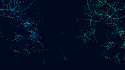 Network connection structure. Technology connect big data. Science background. Business futuristic backdrop.