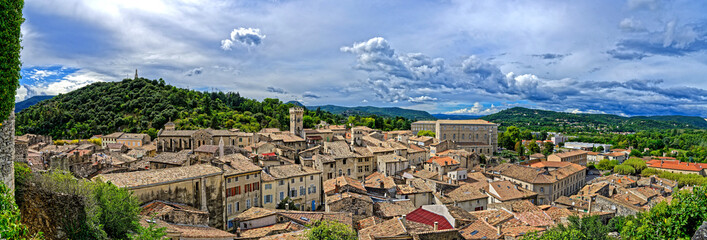 Ville de Viviers-sur-Rh&ocirc;ne, Ard&egrave;che, Auvergne-Rh&ocirc;ne-Alpes, France