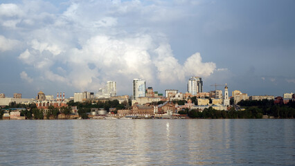 View of the city of Samara from the Volga River