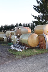 Alte Molkezisternen. Regenwasserzisternen. Wasserzisternen .GFK-Zisternen.